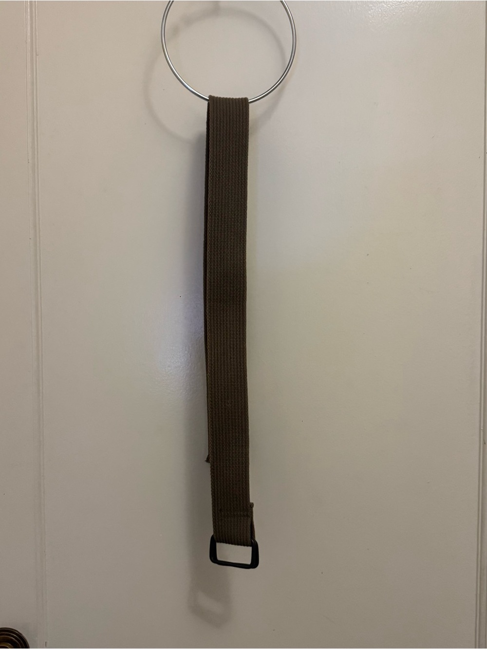 Women’s Casual Woven Fabric Belt - Olive Green